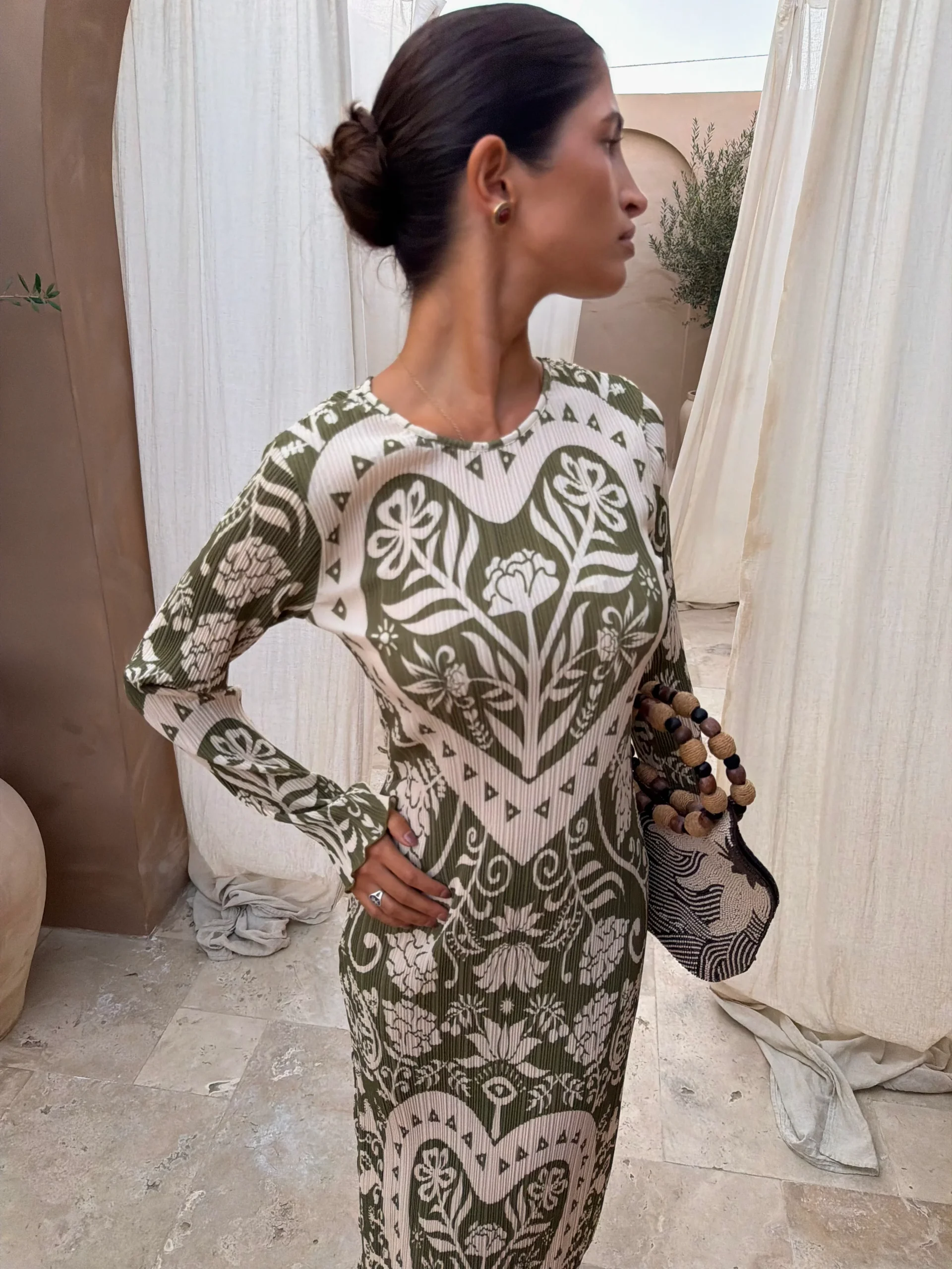 4053-olive-amara-plisse-gaia-dress-6.webp Olive Amara Plisse Gaia Dress