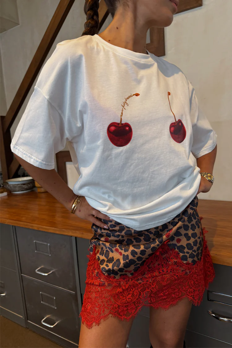 Cherry Leopard Mini Maeva Skirt