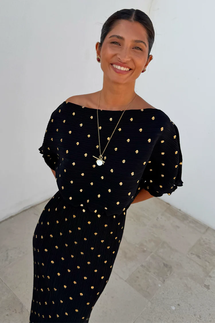 4203-black-tilly-dress-with-gold-foil-11.webp Black Tilly Dress with Gold Foil