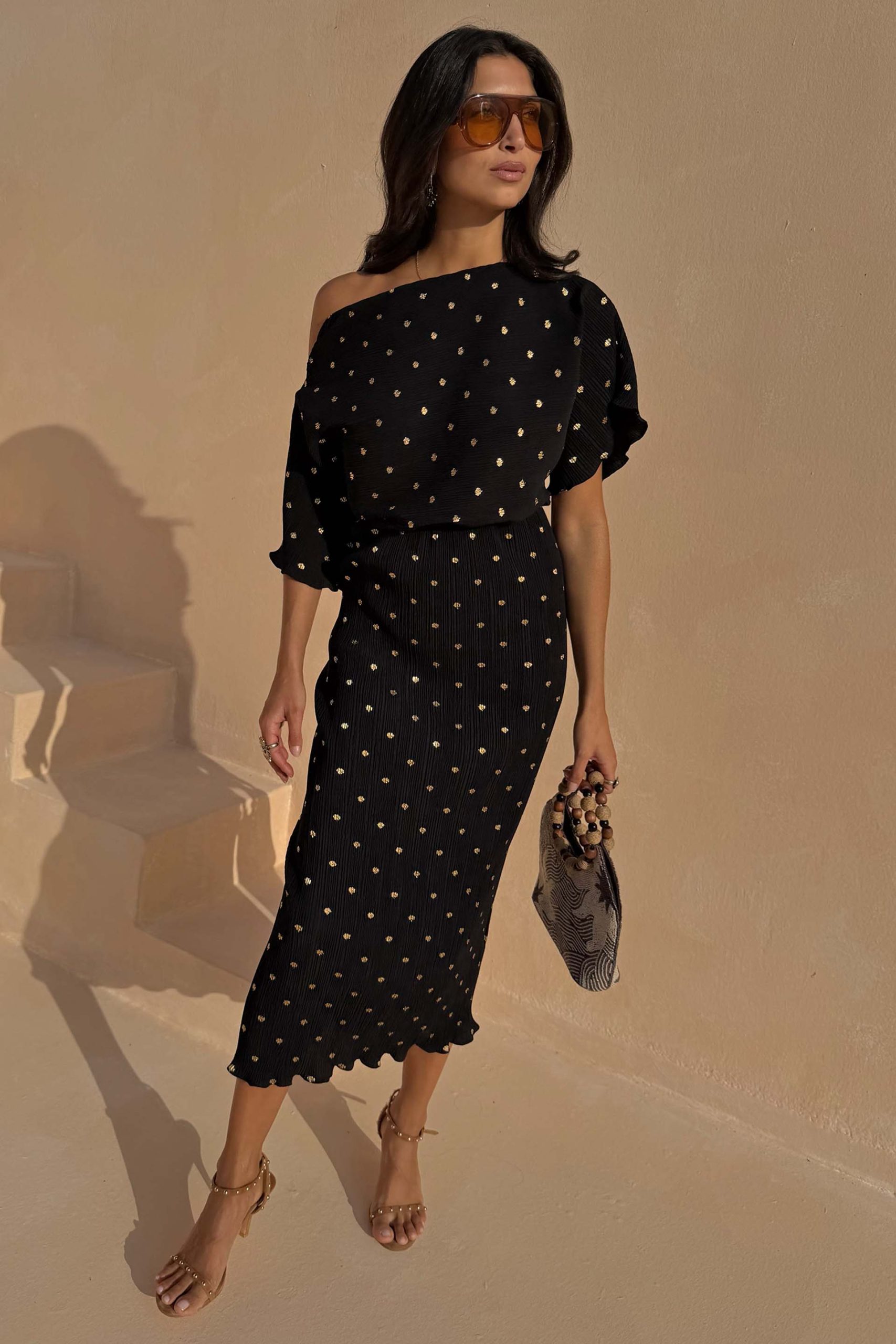 4205-dir-5dbc98dcc983-s-variation-1.jpg Black Tilly Dress with Gold Foil
