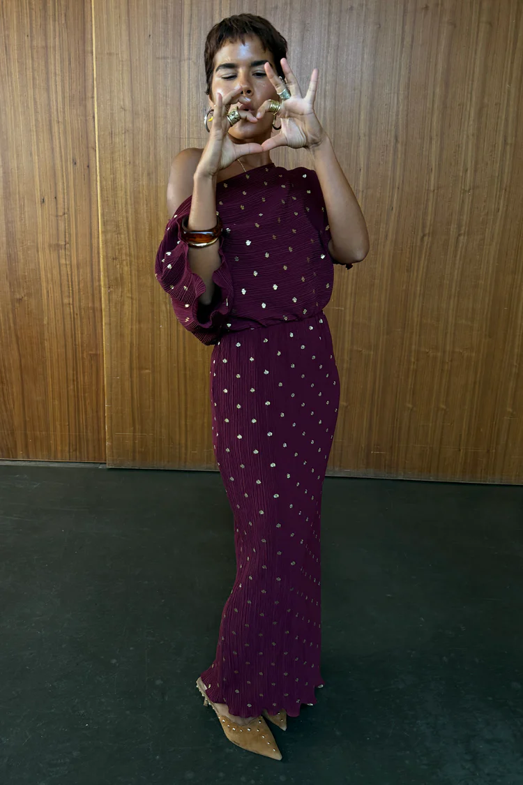 Burgundy Tilly Dress