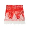 Red Bandana Lace Maeva Skirt