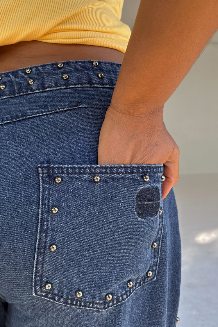 4549-blue-studded-barrel-jeans-7.jpg Blue Studded Barrel Jeans