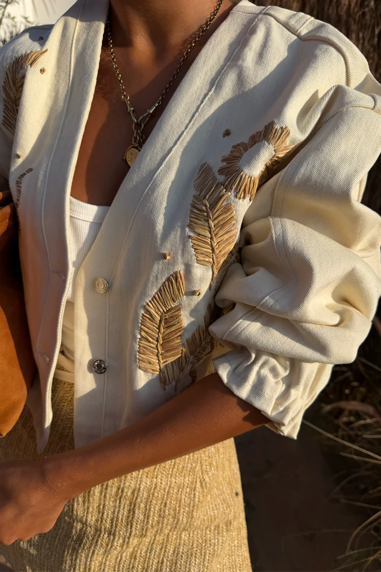4661-ecru-cove-raffia-denim-jacket-3.webp Ecru Cove Raffia Denim Jacket