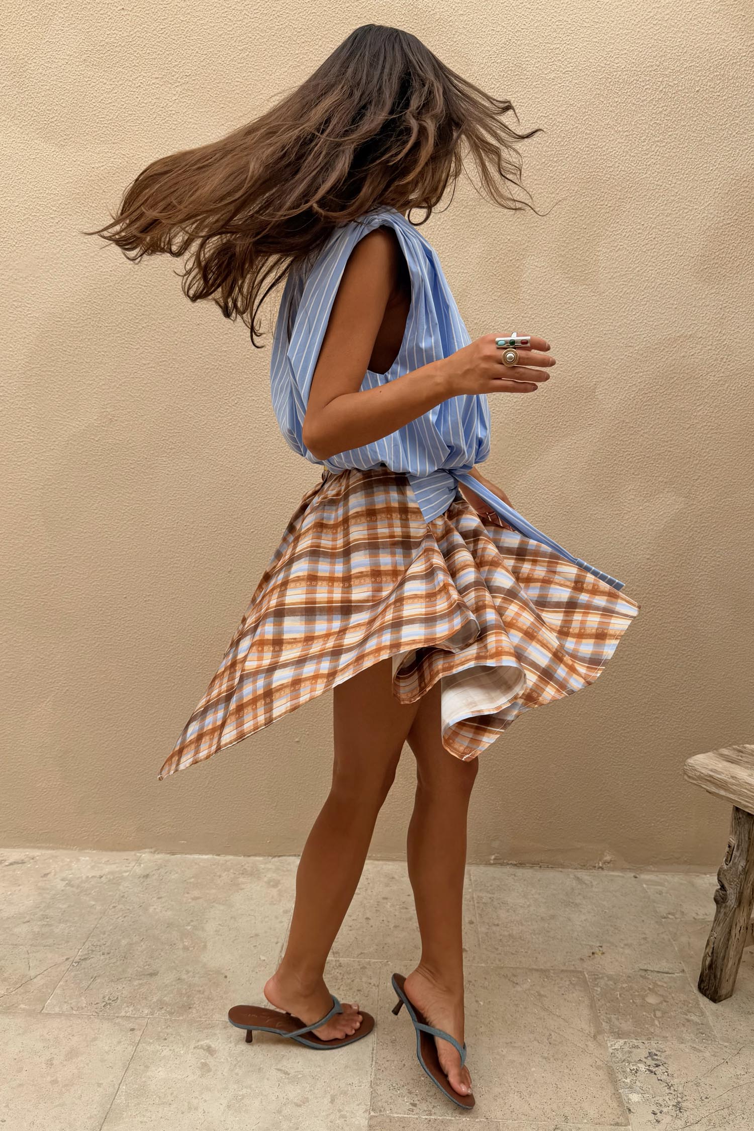 47-check-asymmetric-mini-skirt-with-stripe-detail-3.jpg Check Asymmetric Mini Skirt with Stripe Detail