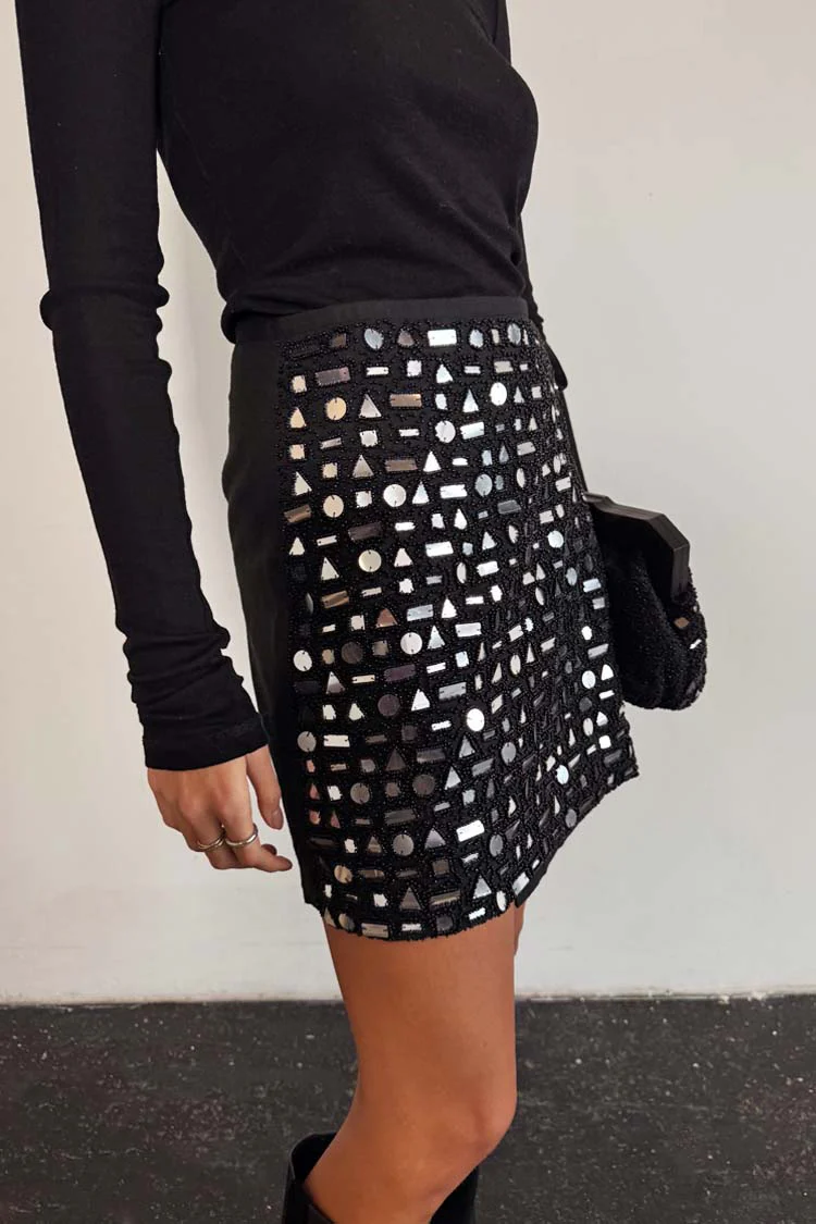 4760-xs-xs-variation-3.webp Black Beaded Mirror Skirt