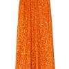 Orange Sequin Dorris Skirt