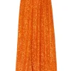 Orange Sequin Dorris Skirt