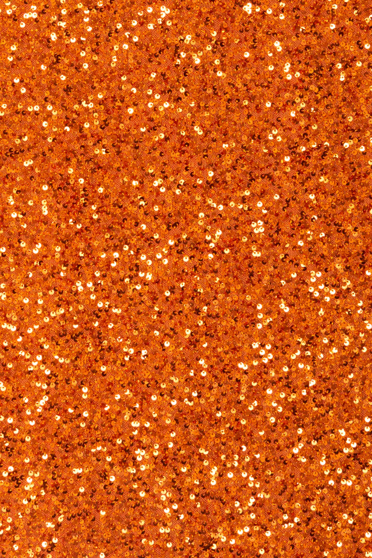 Orange Sequin Tank Top