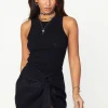 Black Ribbed Tank