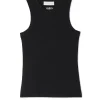 Black Ribbed Tank