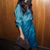 5045-teal-vegan-leather-jaspre-skirt-4.webp Teal Vegan Leather Jaspre Skirt