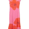 Pink Poppy Sleeveless Mesh Dress