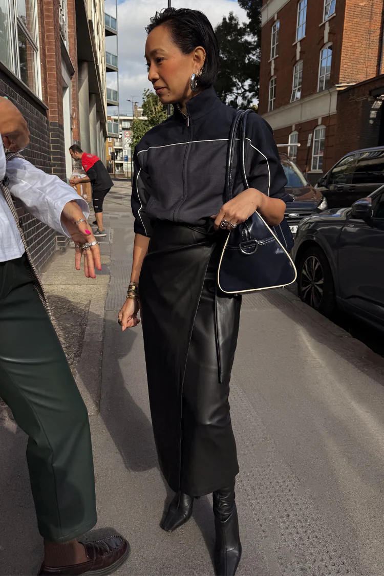 5110-black-vegan-leather-wrap-skirt-10.webp Black Vegan Leather Wrap Skirt