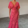 Pink Safari Thea Maxi Dress