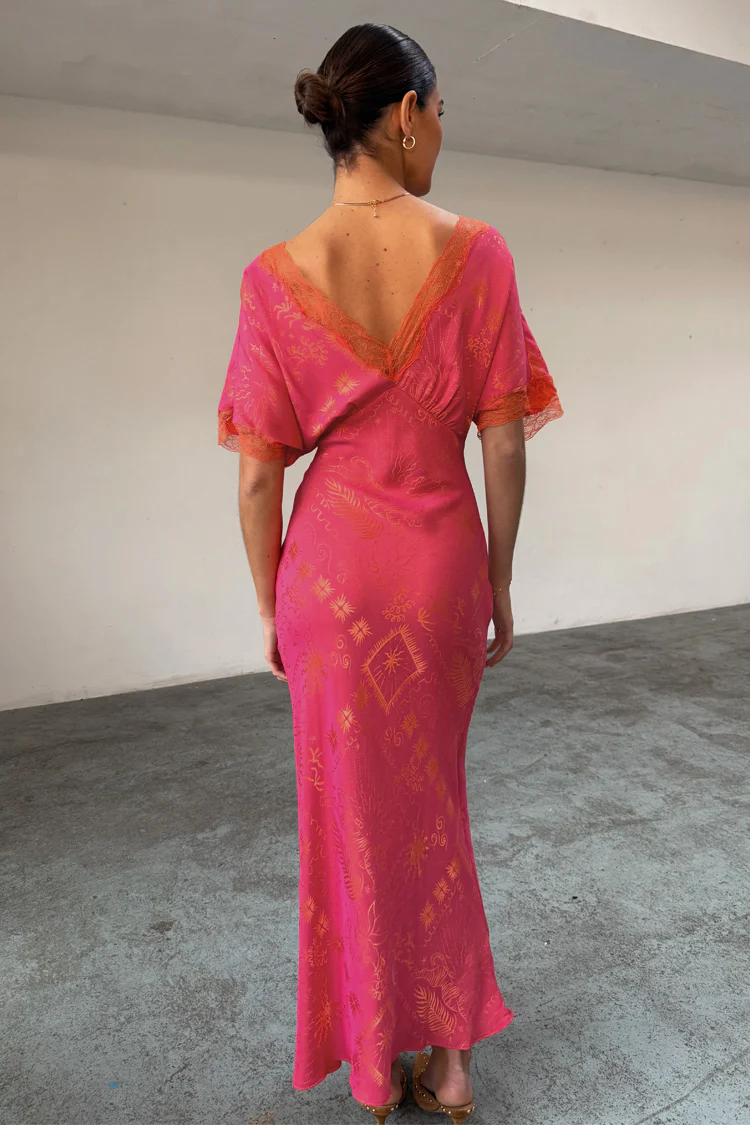 Pink Safari Thea Maxi Dress
