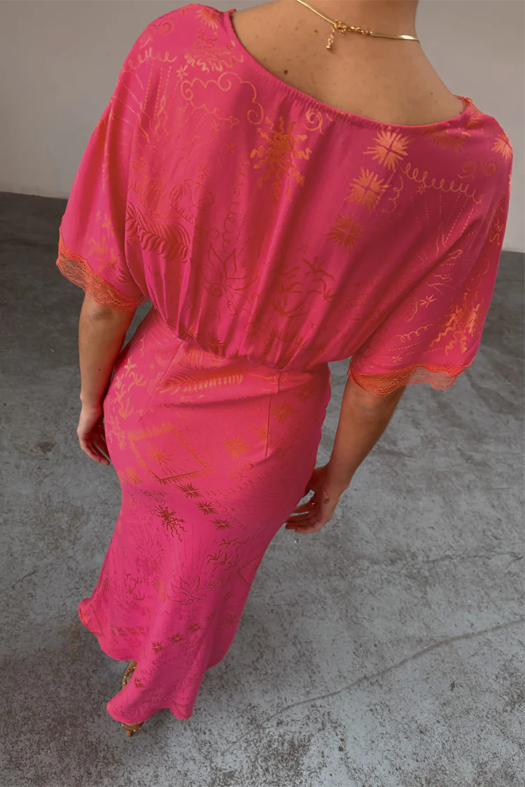 Pink Safari Thea Maxi Dress