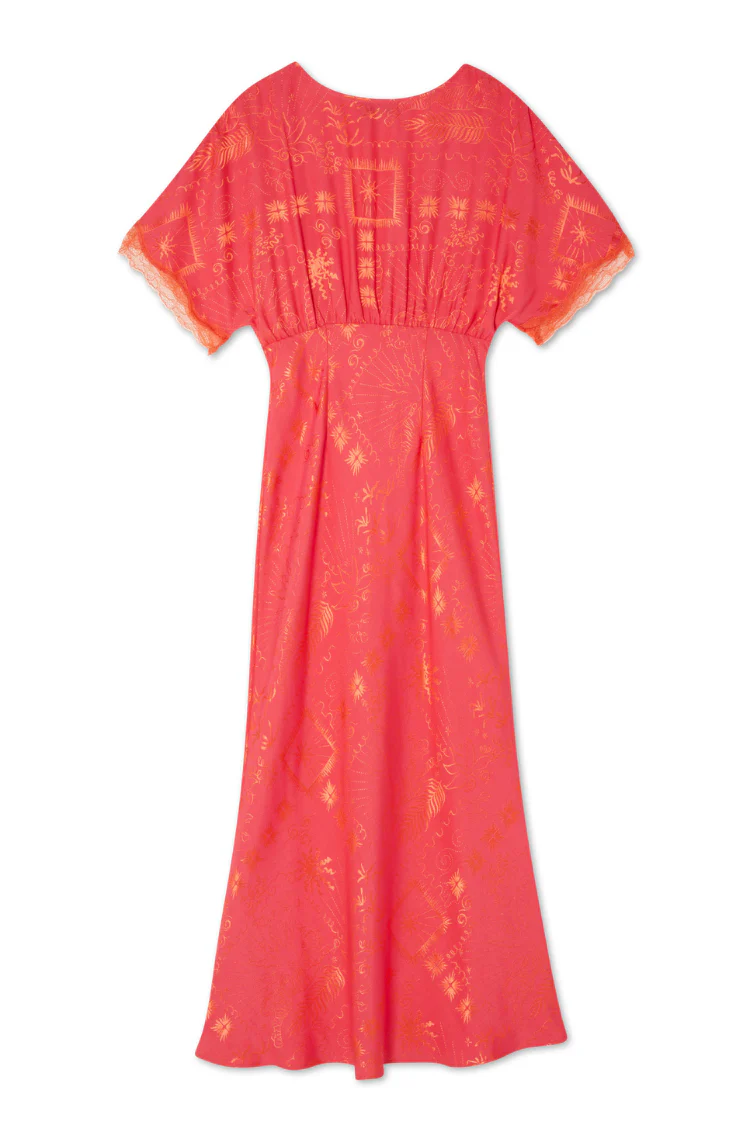 Pink Safari Thea Maxi Dress