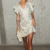 5257-cream-jacquard-tilda-mini-dress-3.webp Cream Jacquard Tilda Mini Dress