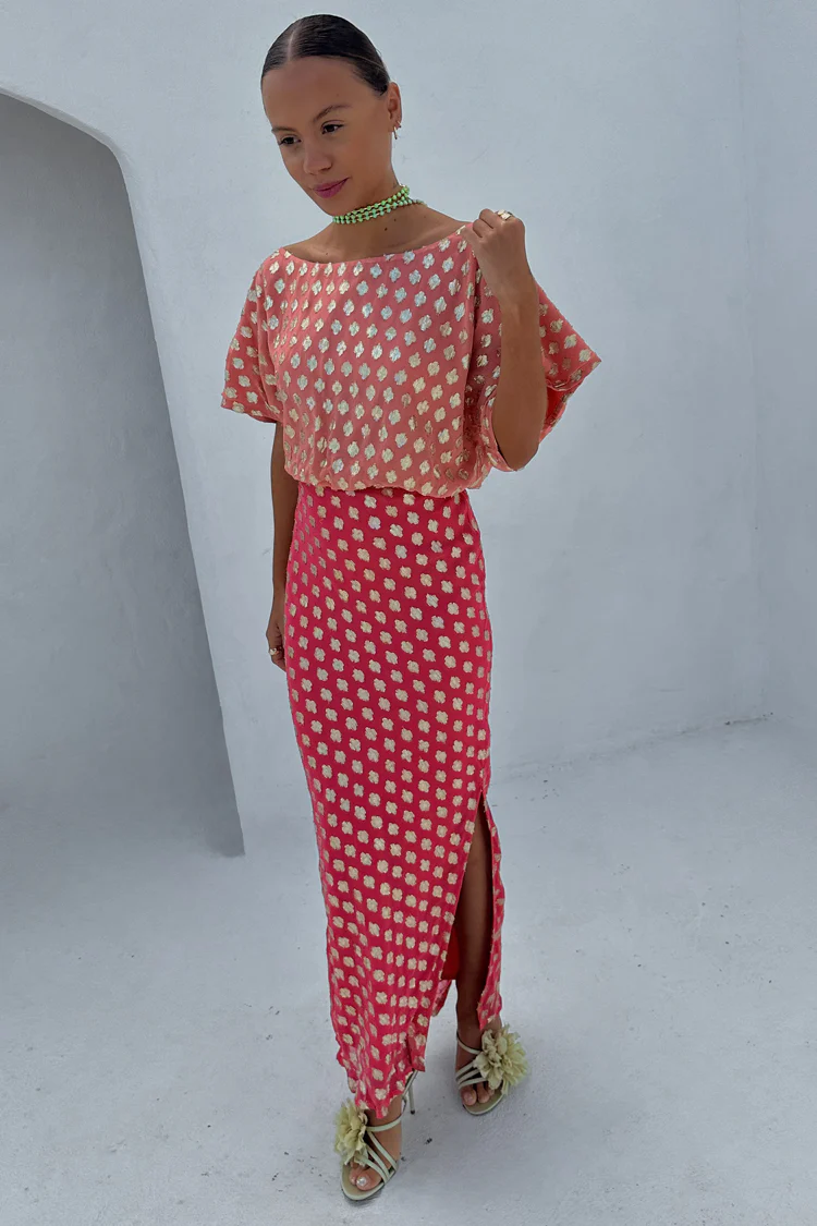 5271-dir-1679091c5a88-6-variation-4.webp Pink and Red Jacquard Tilly Dress