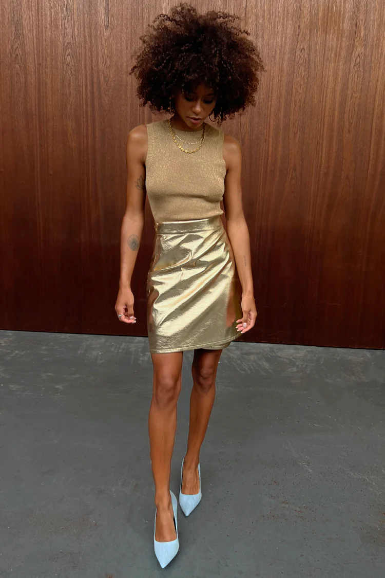 5284-dir-1679091c5a88-6-variation-8.webp Gold Vegan Leather Mini Wrap skirt