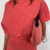 Coral Plisse Tilly Dress
