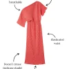 Coral Plisse Tilly Dress