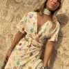 5339-cream-shell-mini-wrap-dress-2.jpg Cream Shell Mini Wrap Dress