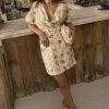 5339-cream-shell-mini-wrap-dress-7.jpg Cream Shell Mini Wrap Dress