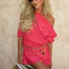 Pink Safari Mini Tilly Dress