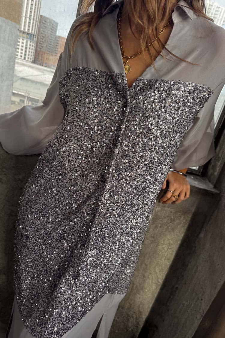5462-gunmetal-sequin-lila-shirt-dress-10.jpg Gunmetal Sequin Lila Shirt Dress