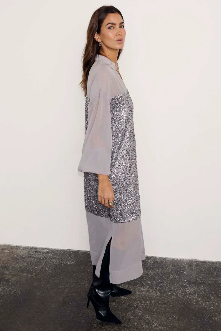 5462-gunmetal-sequin-lila-shirt-dress-8.webp Gunmetal Sequin Lila Shirt Dress