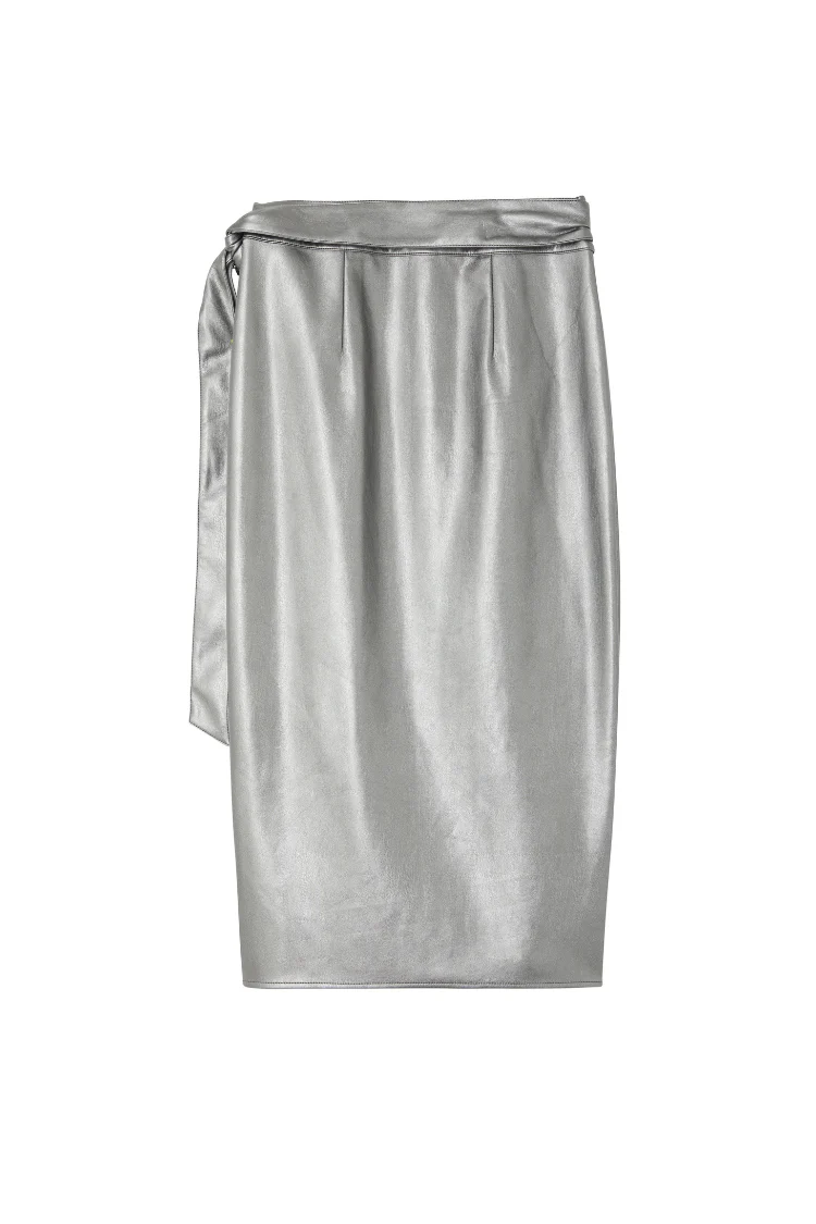 5475-gunmetal-vegan-leather-jaspre-skirt-9.webp Gunmetal Vegan Leather Jaspre Skirt