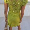 5488-green-shell-mini-elodie-dress-5.jpg Green Shell Mini Elodie Dress