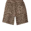 Leopard Lucia Scallop Pocket Long Shorts