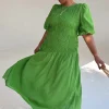 5543-green-shirred-nara-dress-4.webp Green Shirred Nara Dress