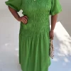 5543-green-shirred-nara-dress-5.webp Green Shirred Nara Dress