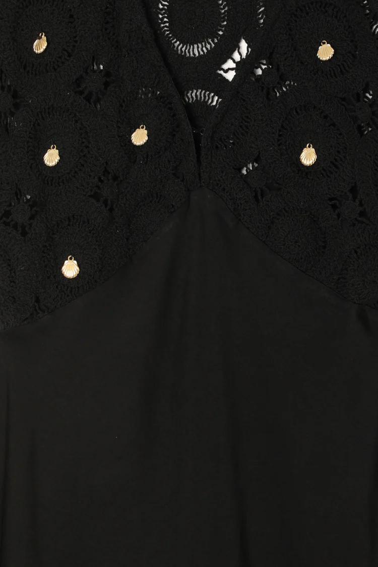 5571-dir-1679091c5a88-6-variation-10.webp Black Crochet Shell Elodie Dress
