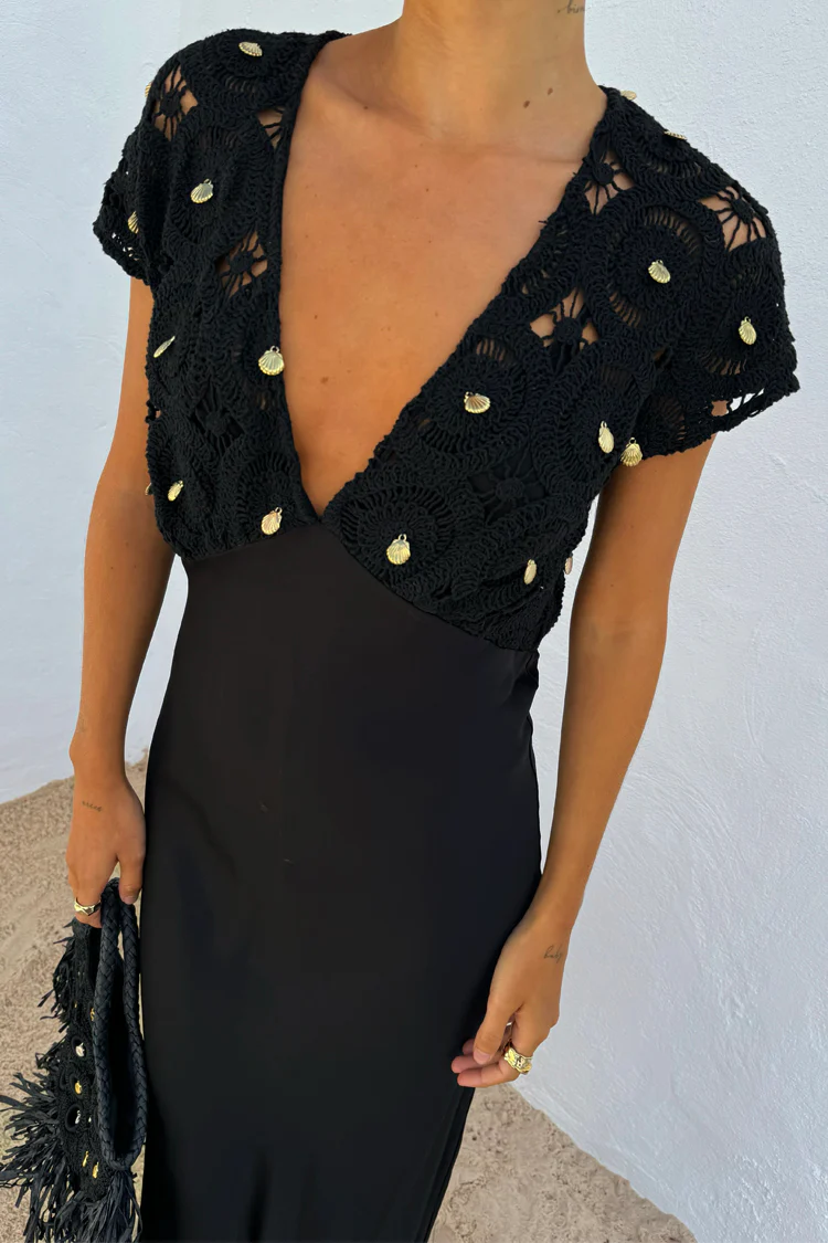 5571-dir-1679091c5a88-6-variation-3.webp Black Crochet Shell Elodie Dress