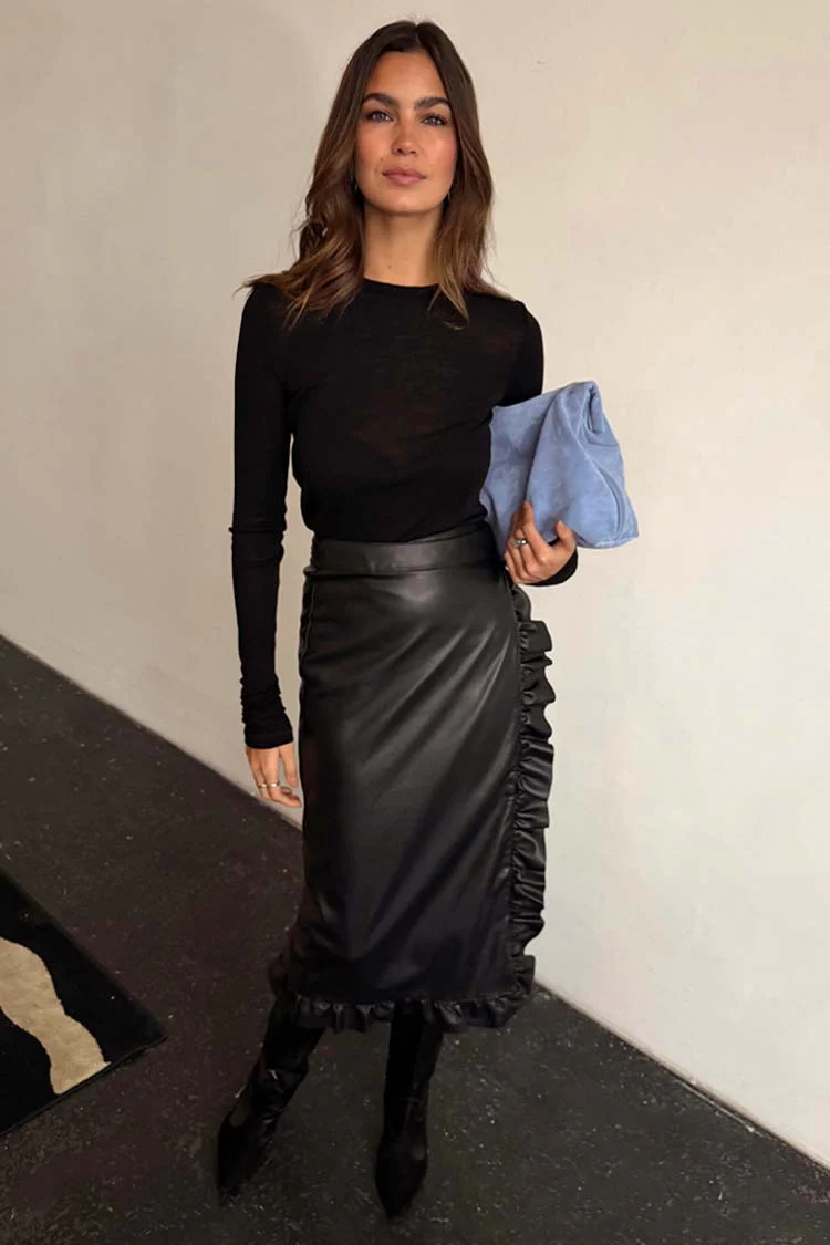 5709-dir-c9f0f895fb98-8-variation-2.webp Black Vegan Leather Ruffle Jaspre Skirt