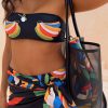 Black Mesh Tote Bag