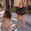 Black Mesh Tote Bag