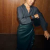 5746-bottle-green-ruffle-miley-shirt-3.webp Bottle Green Ruffle Miley Shirt