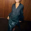 5746-bottle-green-ruffle-miley-shirt-6.webp Bottle Green Ruffle Miley Shirt