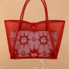 Red Mesh Tote Bag