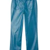 Teal Vegan Leather Trousers