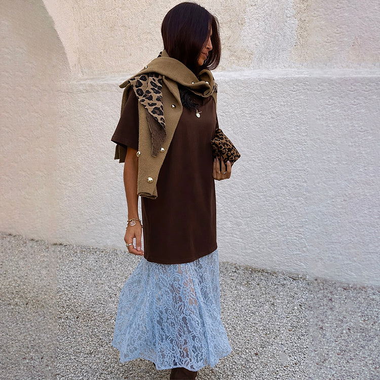 5806-chocolate-cara-t-shirt-dress-1.jpg Chocolate Cara T Shirt Dress