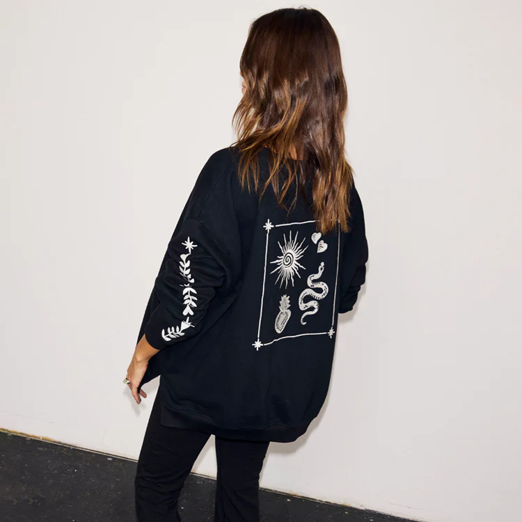 5958-black-sweatshirt-with-ecru-embroidery-1.webp Black Sweatshirt with Ecru Embroidery