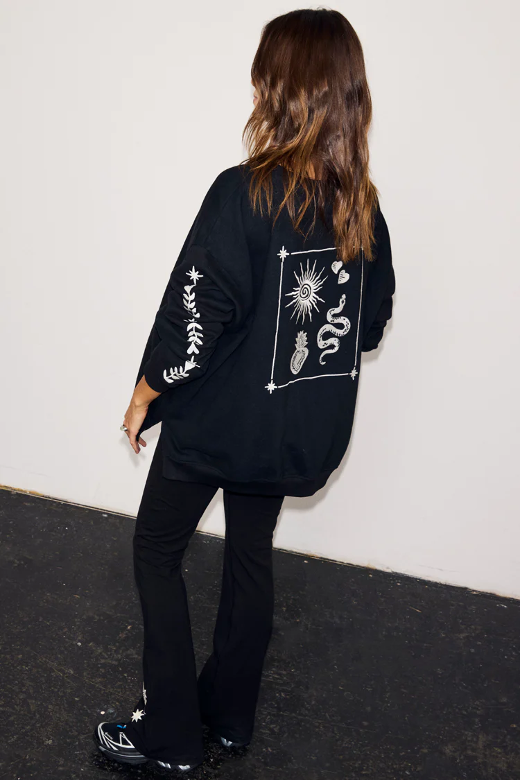 5958-black-sweatshirt-with-ecru-embroidery-2.webp Black Sweatshirt with Ecru Embroidery