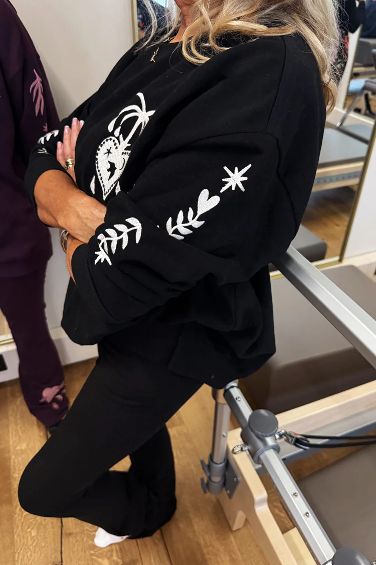 5958-black-sweatshirt-with-ecru-embroidery-3.webp Black Sweatshirt with Ecru Embroidery